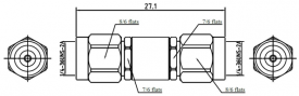 2.92mm to 2.92mm RF Adapter